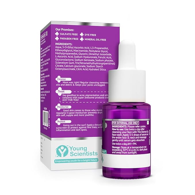 10% Vitamin C Face Serum | Helps Restore Natural Glow | Tightens Pores & Hydrates Dry, Dull Skin | Radiance Serum for All Skin Types | 0.34 Fl Oz/10ml