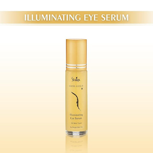 Shir-Gold Illuminating Eye Serum HelpsTo Reduce Fine lines and Dark area around EyesHydrates Eye AreaSuits All Skin Types (10 ML)