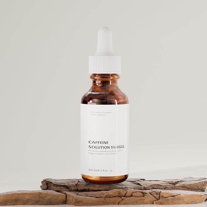 Caffeine Solution 5% + EGCG For Face, 30ML Moisturizing Caffeine Eye Serum For Dark Circles & Puffiness, Under Eye Solution For Fine Lines.