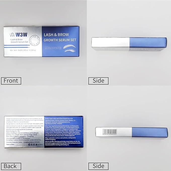 Eyebrow Eyelash Growth Serum,Natural Eyebrow Serum for Longer, Fuller, and Thicker Brows Lash