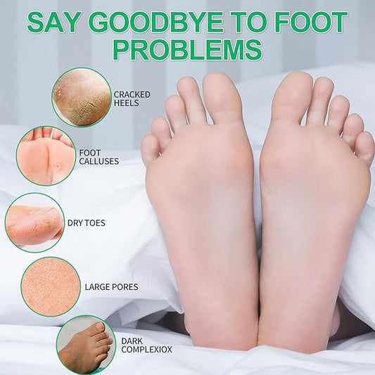 Pedicure Kit Foot Soak Set: Bubble Salt, Sugar Scrub, Massage Mask, Massage Lotion in a Box, 4 Step Foot Spa Kit for Dry Feet,Tired Feet(3 Set Eucalyptus)