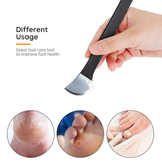 Pedicure Knife Set, Segbeauty 7 Pack Ingrown Toenail Tools with PU Storage Bag, High Manganese Steel Nail Knives Cuticle Remover, Professional Foot Repair Sharp Blade Kit for Nail Corn Callus