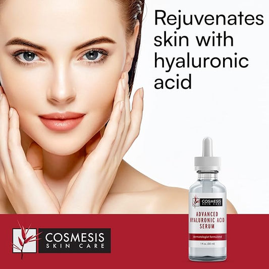 Advanced Hyaluronic Acid Serum - Hydrates & Revitalizes Skin, Reduces Fine Lines & Wrinkles, 30ml - Cosmesis