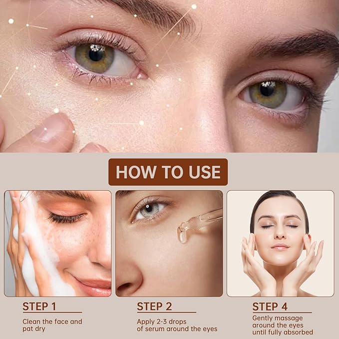 Caffeine Solution 5% + EGCG For Dark Circles & Puffiness, 30ML Anti Aging Under Eye Serum For Eye Bags, Fine Lines, Moisturizing Caffeine Solution.
