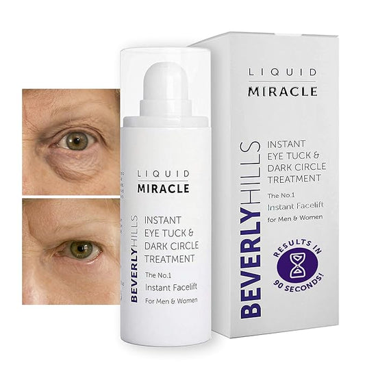 Beverly Hills Instant Facelift Anti Aging Eye Serum Treatment & Mens Instant Facelift Bundle with Discount - For Dark Circles, Puffy Eyes, Wrinkles & Under Eye Bags | 30mL (120 Days Supply Each)