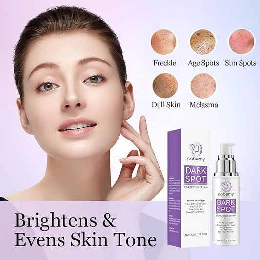 Dark Spot Remover for Face Body, Dark Spot Corrector Cream for Sun Spots, Age Spots, Brown Spots, Melasma Natural Dark Spot Remover Skin Care with Niacinamide Vitamin C for Women (1.0 Fl Oz)