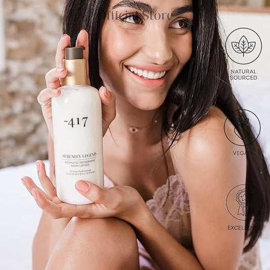 '-417 Dead Sea Cosmetics Aromatic Refreshing Body Lotion - Daily Moisturizing Lotion to Nourish Dry Skin 11.83 oz