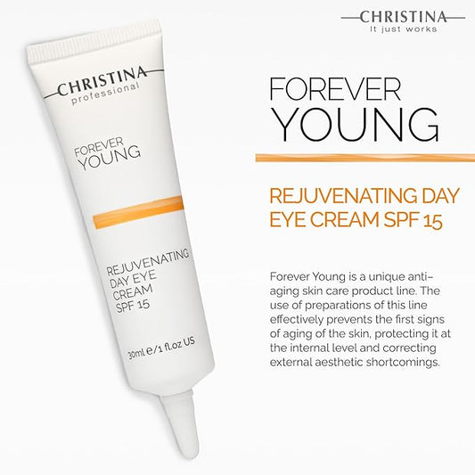 '-CHRISTINA- Forever Young Eye Cream with SPF 15 | Cream with Vitamin K Hydrates, Rejuvenates, Revitalizes the Skin 30ml