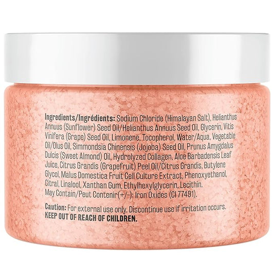 Himalayan Salt Scrub, Face, Foot, and Body Exfoliator with Collagen and Stem Cells Exfoliating Scrub for Toning, Cellulite, and Skin Care by M3 Naturals (Pack of 2)