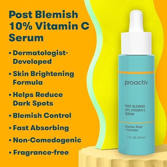 Proactiv Post Blemish 10% Vitamin C Serum - Targets Dark Spots & Uneven Skin Tone. Formulated for Acne-Prone Skin