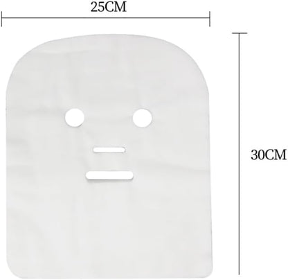 100 Pcs Large Facial Gauze Masks Spa Gauze Face Masks Gauze Mask Sheets Pre Cut Face Covers Skin Care Face Mask Sheets Soft Gauze Face Pads for Women Girls
