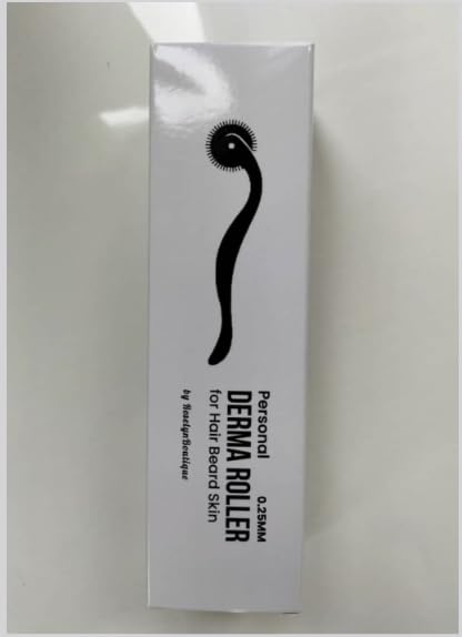 ROSELYNBOUTIQUE Derma Roller for Hair Beard Facial Skin Face 540 Microneedles At-Home Beauty Instrument White Holiday Gift for Men Women