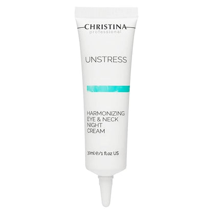'-CHRISTINA- Unstress Harmonizing Eye & Neck Night Cream with Retinol | Overnight Skin Repair for All Skin Types | Eye Cream Revitalizes, Nourishes, and Hydrates your Skin 1 fl. oz (30 ml)
