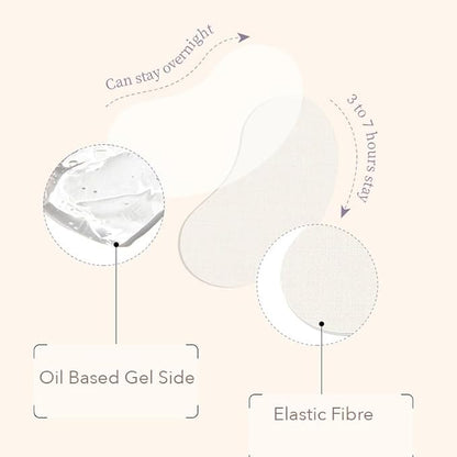 1 Sheet Lefilleo Collagen Facial Gel Mask Sticker, Moisturizing Nourishing Eye Forehead & Face Mask, Deeply Firming Lifting Collagen Mask (1 Sheet of 12 PCs Stickers)