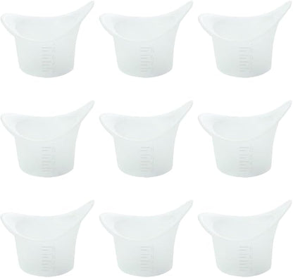 10 Pcs Silicone Eye Wash Cups Eye Cleaning Cups Eye Care Cups Eye Cleaner Cups Eye Cleansing Cups Eye Bath Cups Eye Flushing Cups with Calibration