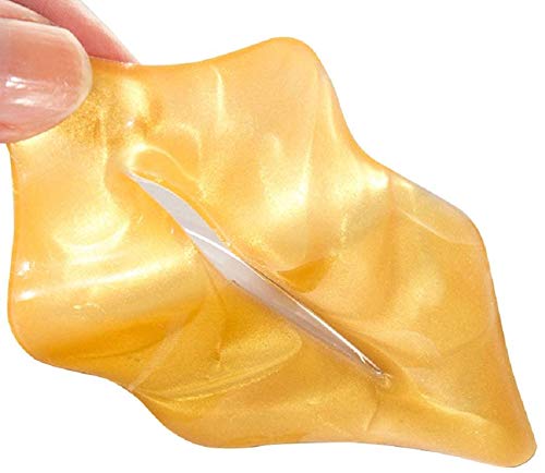 Gold Bio Collagen Crystal Mask Set - 5 Pairs Gold Eye Mask and 5 Pcs Gold Lip Mask, Anti Aging Eye and Lip Mask,
