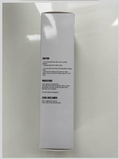 ROSELYNBOUTIQUE Derma Roller for Hair Beard Facial Skin Face 540 Microneedles At-Home Beauty Instrument White Holiday Gift for Men Women