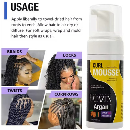 Private Label Hair Care Korea Natural Strong Hold Organic Formula Long-Lasting Hold Rosemary Nourishing Hair Styling Mousse