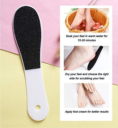 10 Pack Foot File,Foot Callus Remover Professional Sandpaper Pedicure Tools, Double Side Foot Scrubber, Sander for Dead Skin Foot Rasp Pedicure for Women Mother Manicure Beauty Shop Spa