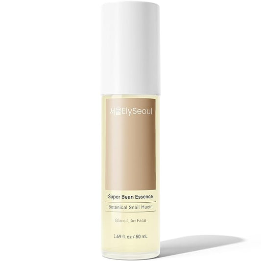 Bean Essence Face Repair Serum: Facial Hydrating & Glowing Botanical Snail Mucin for Glass-Like Skin from Korean Skincare, 1.69 fl. oz / 50mL