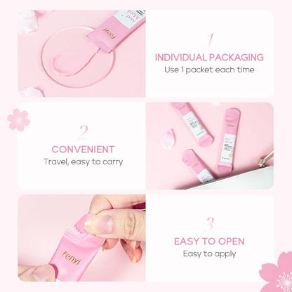 1 Pack Of 20 PCS Japan Flower Individual Package Facial Mud Mask, Deep Cleansing Refining Skin, Even Skin Complexion, Purifying Mud Mask Clay Mask