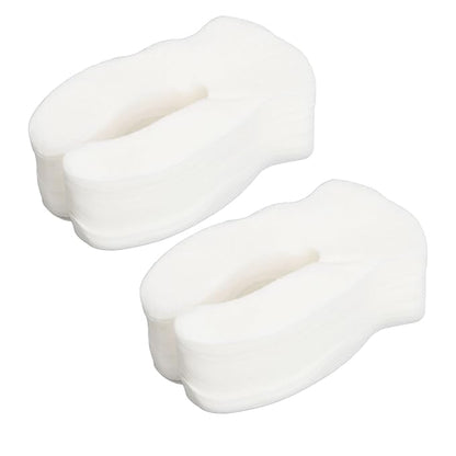 Eye Compressed Paper Sheet, U Shape Cotton Disposable Under Eye Sheet 200pcs, Eye Compressed Sheet, Soft for SPA