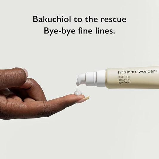 [Haruharu Wonder] Black Rice Bakuchiol Eye Cream 0.67 fl.oz / 20ml | Anti-Aging, Wrinkle Care, Natural Retinol Alternative | Cruelty Free, EWG-Green