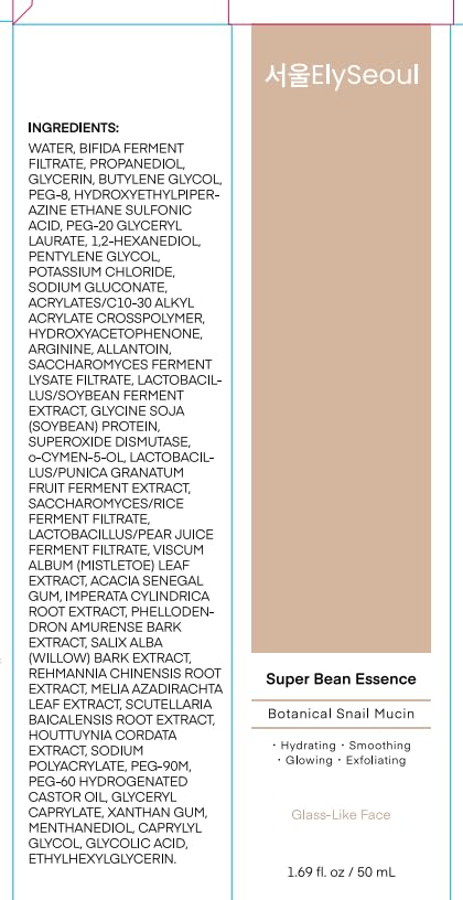 Bean Essence Face Repair Serum: Facial Hydrating & Glowing Botanical Snail Mucin for Glass-Like Skin from Korean Skincare, 1.69 fl. oz / 50mL