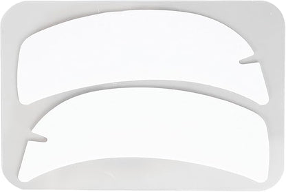 10 Pairs Reusable Silicone Under Eye Gel Pads for Eyelash Extensions, Flexible Notch Design Eyelash Extension Patches for Salons Individuals Schools (White)
