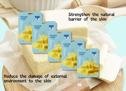 10-Piece Butter Moisturizing & Nourishing Mask Set - Essential Skincare for Men and Women (COLOR-5)