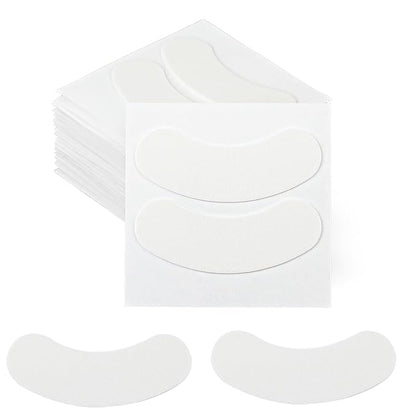 100 Pcs Natural Anti-sensitive Foam Eye Patches Under Eye Pads Eyelash Extensions Supplies Kit Beauty Tools No Tape Needed Well Stick No Lint Microfoam Lash Pads Fit Most Eye Shape
