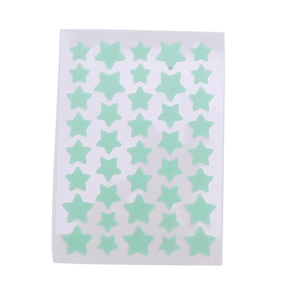 10 Sheets/Pack (400 Capsules) Pimple Patches for Face,Hydrocolloid Acne Patches Star Pimple Patches for Healing,Cute Star Face Stickers Zit Patch,Pore Cleansing Strips,Treatments and Masks (Green)