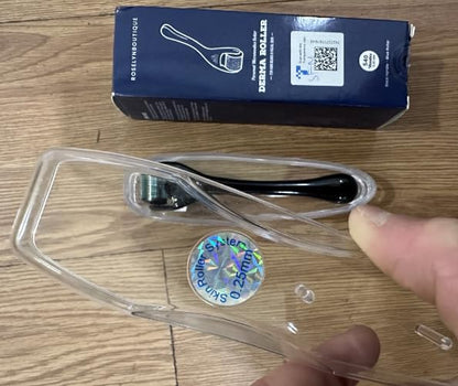 ROSELYNBOUTIQUE Derma Roller for Hair Beard Facial Skin Face Body Scalp 540 Titanium Microneedle for Men Women 0.25mm Cosmetic Beauty Instrument