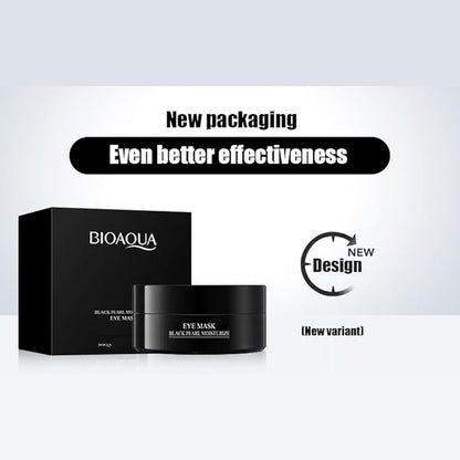 BIOAQUA 30 Pairs Eye Mask Moisturizing Hydrating Anti-Wrinkle Anti-Aging Remove Dark Circles Smooth Nourishing Refreshing 80g / 60pcs (BLACK PEARL)