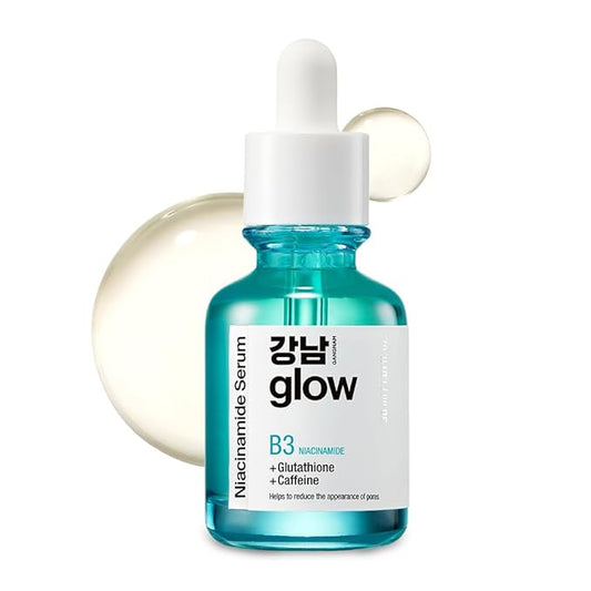 Niacinamide B3 Serum | Korean Pore Minimizer Glutathione Serum for face | Vitamin B3 & Multi Peptide Serum for Face | Glow Serum for Dark Spots | Glass Skin Korean Skincare - 1.01 fl oz (30ml)