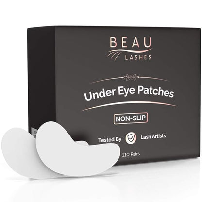 100 Pairs Under Eye Pads & Eyelash Extension Remover Gel | Lint Free Hydrogel Eye Patches for Lash Extensions & Lift | Effective Lash Glue Remover Gel for The Strongest Adhesives