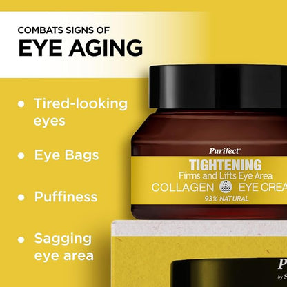 Made in USA Natural Purifect Eye Creams - 30ml (Purifect Tightening Collagen Eye Cream)