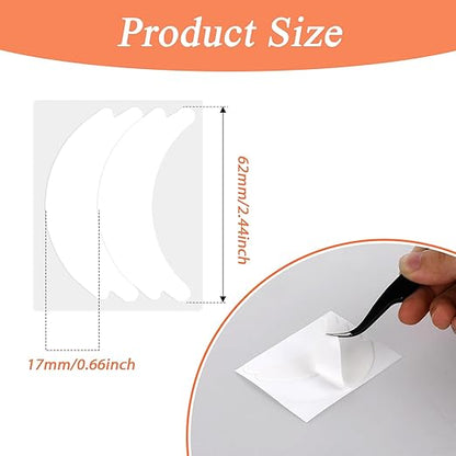 100 PCS Under Eye Pads for Lash Extensions, Foam Eye Pads Lash Extensions Sticky Lash Pads Lint Free Lash Lift Pads Eyelash Pads Professional Eye Makeup Pads for Eyelash Extensions Beauty Supplies