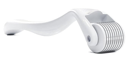 ROSELYNBOUTIQUE Derma Roller for Hair Beard Facial Skin Face 540 Microneedles At-Home Beauty Instrument White Holiday Gift for Men Women