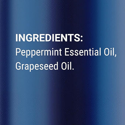 Peppermint Essential Oil Roll-On 10 ml - Pure, Natural & Prediluted Oil Blend Roller with Fresh Minty Aroma - Aromatherapy & Headache Relief - Nexon Botanics