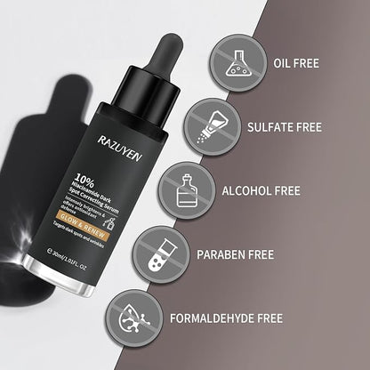 10% Niacinamide Serum, Panthenol, Arbutin Face Serum to Help Improve Uneven Skin Tone and Soothing Skin, Hydrating Serum for Radiant Skin, 30 ml