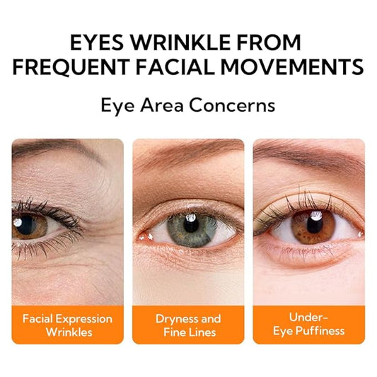 LANBENA Eye Cream for Wrinkles,Anti-Aging Eye Cream with Vitamin C,Reduce Fine Lines,Firm Eye Skin,Puffy Eyes and Dark Circles Treatments