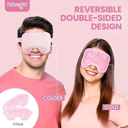 NEWGO Bundle of Cooling Eye Mask and Ice Bag 6 Inch