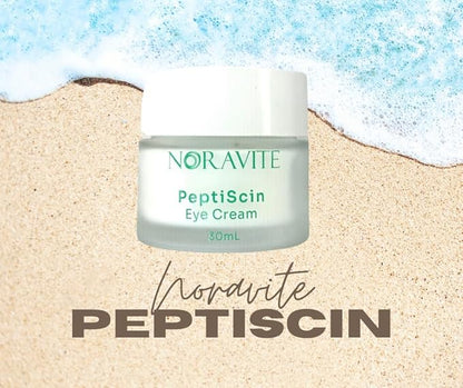 PeptiScin - Peptide Eye Cream with Hyaluronic Acid and Escin | Rich Moisturizing Dark Circle Eye Cream | Brightens and Tones - 1.01 Ounce