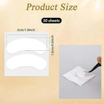 100 PCS Foam Eye Pads Lash Extensions, Under Eye Pads for Lash Extensions Eyelash Pads Sticky Lash Eye Pads Lint Free Lash Lift Pads Professional Eye Makeup Pads for Eyelash Extensions Beauty Supplies