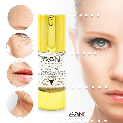 Timeless by AVANI Face & Eye Micro Capsule Serum, Blend of Dead Sea Minerals, Plant Extracts, and Vitamin A, C & E ,Active Enzymes for Smooth & Hydrated Skin - 1 fl. oz