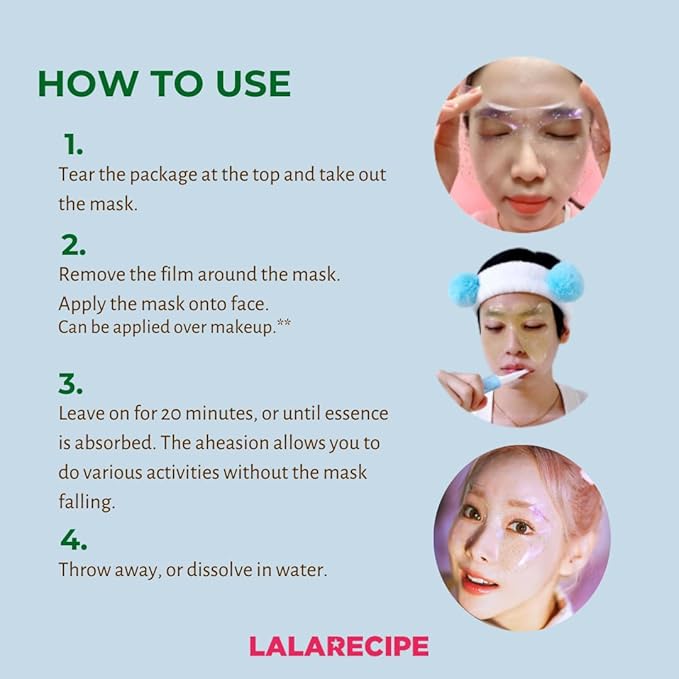 Heart Goggle Moisture Eye Mask – Hydrating & Cooling Hydrogel Patches with 8-Hyaluronic Acid, Avocado & Collagen – Korean Skincare for Dry & Sensitive Skin (Pack of 10)