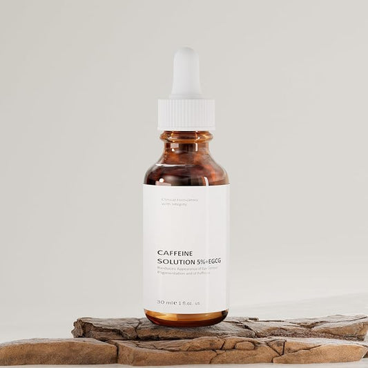 Caffeine Solution 5% + EGCG For Face, 30ML Moisturizing Caffeine Eye Serum For Dark Circles & Puffiness, Under Eye Solution For Fine Lines.