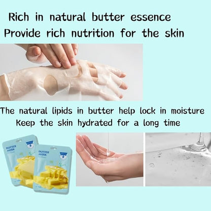 10-Piece Butter Moisturizing & Nourishing Mask Set - Essential Skincare for Men and Women (COLOR-5)