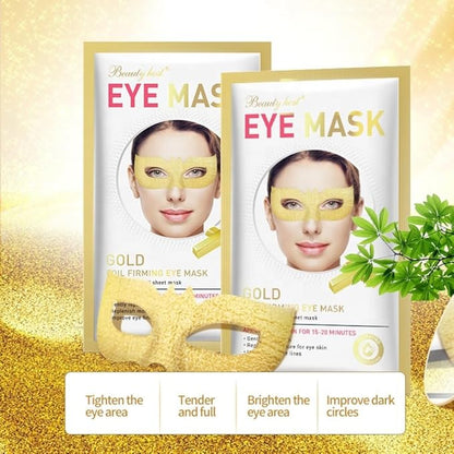 24 K Gold Eye Mask Puffy Eyes and Dark Circles Treatment Relieve Pressure and Reduce Wrinkles, Revitalize and Refresh Your Skin
